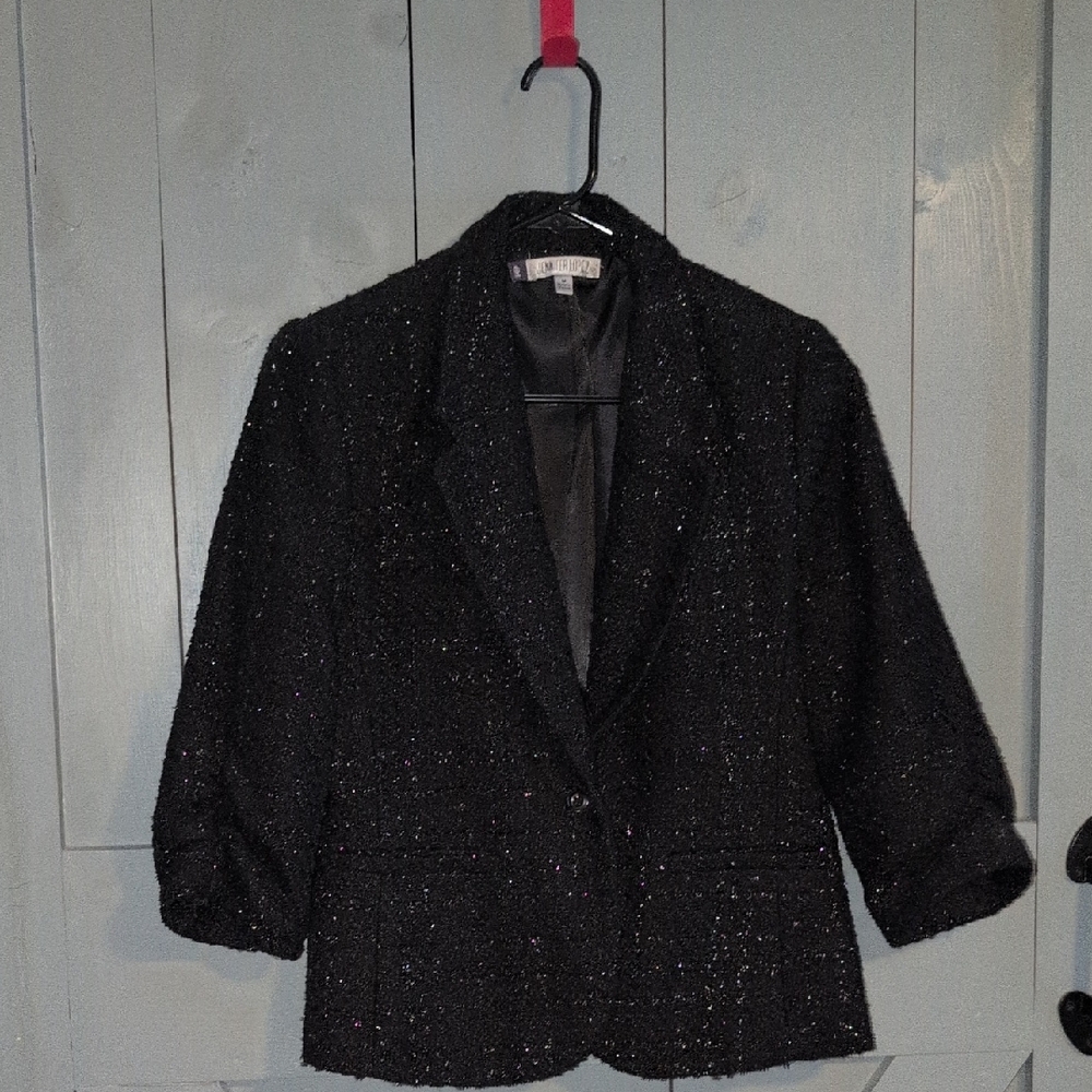 Jennifer Lopez Black/Sparkle Blazer